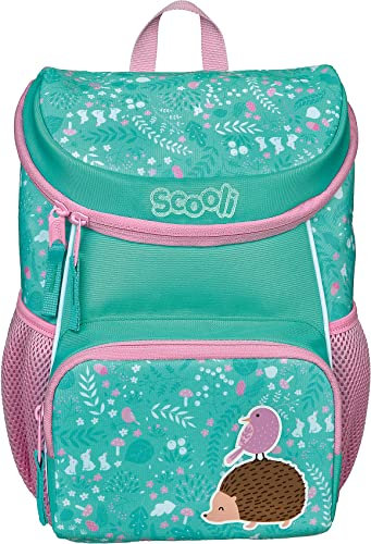 Scooli Kindergartenrucksack mit Abnehmbarer Brustgurt I Ergonomischer Vorschulrucksack für die Kita I für Mädchen und Jungen I viel Stauraum geringes Gewicht, rosa