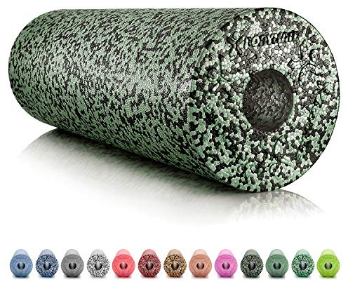 BODYMATE Foam roller Standard Medelhård Längd 45 cm Diameter 15 cm med gratis e-bok - Professionella foam roller-storlekar
