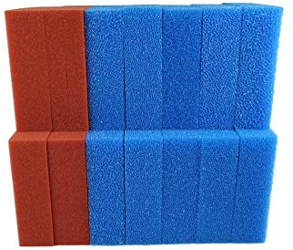 Sibo Set Biotec 30 Filterschwämme für Filter 4 x rot 10 x blau passen auch für Oase