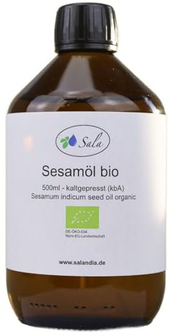 Sala Sesamöl kaltgepresst BIO kbA 500 ml Glasflasche