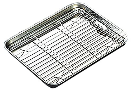 Teglia di Raffreddamento del Forno Teglia da Forno con Set di Rack Estraibili Teglia di Raffreddamento in Acciaio Inossidabile per Vassoio da Forno Griglia di Raffreddamento per Torte (Color : A) (D