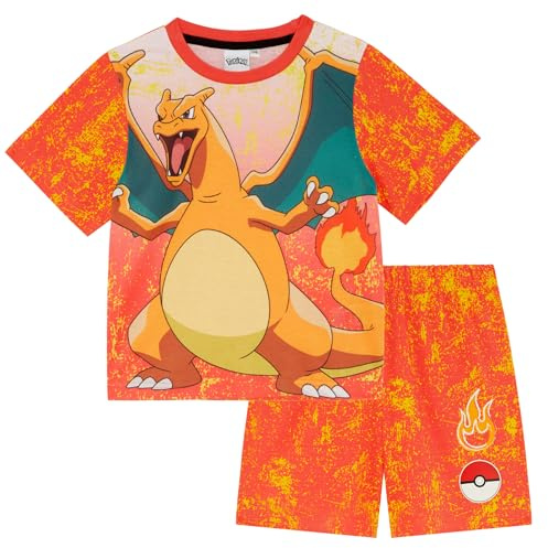 Pokémon Pyjama Court rétro Dracaufeu/Charizard, Rouge, 11-12 Ans 152cm