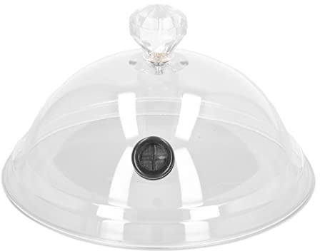 LOCADENCE Smoke Gun Räucherinfuser, Smoking Gun Tragbarer Räucherpistole Raucher, Kuppelförmiges Design Smoking Gun Zubehör Cloche, Home Smoking Dome Cover, Küche Kochen Smoke Acryl Hood Cloche Deckel