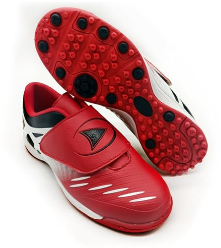 Botas de Fútbol Niños Multitacos sin Cordones Zapatillas Césped Artificial Turf Zapatos Futbol Niñas