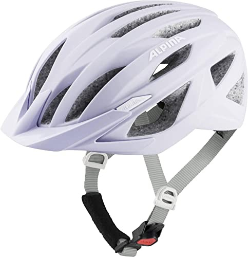ALPINA PARANA, pastel-rose matt, 55-59 cm, säker cykelhjälm för damer och herrar, individuellt anpassningsbar
