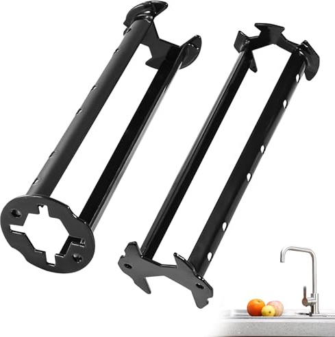2Pcs 7 Sizes Universal Wrench & Faucet Sink Wrench, Four-jaw Hex Spanner