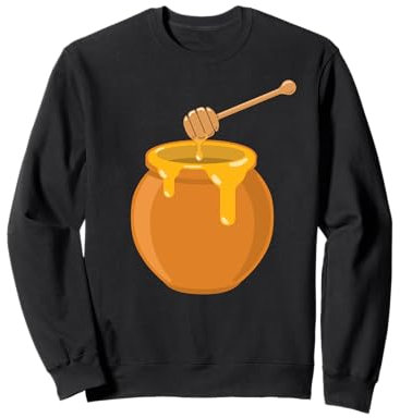 Honey Lovers Pot à miel et cuillère doux et élégant Sweatshirt