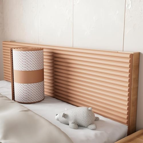 Panneaux muraux acoustiques - 1,2 cm d'épaisseur - Coussin mural rembourré pour chambre à coucher et salon - 15 x 200 cm