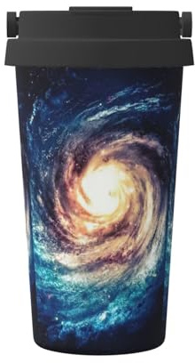 LMNUDS Universe Milky Way Galaxy Printing Insulated Coffee Mug,Leakproof,Stainless Steel Coffee Mug For Office Travel,Outdoor,Gifts,Home