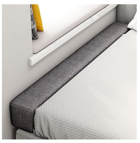 Materasso a cuneo lavabile per letto singolo, matrimoniale, king size, grigio scuro, 200 x 20 x 25 cm, soluzione perfetta per il ponte del letto