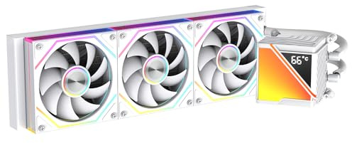 Jungle Leopard Stellar Realm-RS Aio CPU vattenkylning 360 mm med temperaturdisplay 80 x 80 mm kylhuvud gelédesign för LGA115X/1200/1700/1366/2011/2066 för AM3/AM3+/AM4