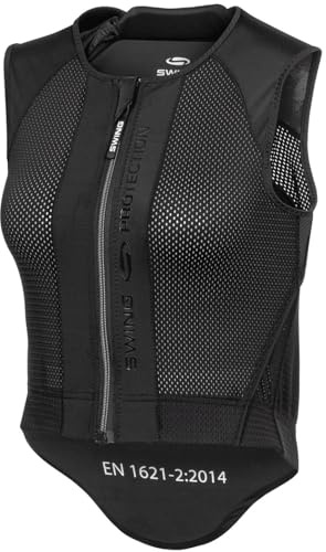 RL24 - Rückenprotektor P24 Flex Swing – Schwarz – Gr. M (Erwachsene) | Protektorenweste – Reiter Schutzweste – atmungsaktiv & leicht – automatische Weitenregulierung – Unisex Reitweste