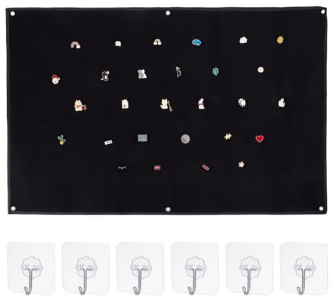 OLYCRAFT - Parche de nailon (110 x 71 cm, parche táctico, negro, parche de nailon, panel de pared, colgante, soporte, parche, tácticas, panel de exhibición con ojales gancho para organizador de