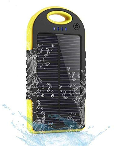 Power Bank 2 pezzi, caricabatterie solare impermeabile da 40000 mAh, porte USB, caricabatterie esterno Powerbank per smartphone