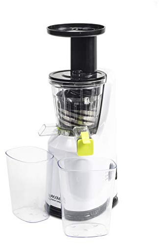 Cecotec Cecojuicer Compact Licuadora de Prensado en Frío, 45 rpm, 3 posiciones, Tambor de Tritan, BPA Free, Tapón antigoteo, 2 Salidas para el Zumo, Sistema de seguridad, 120 W