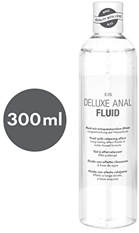 EIS Deluxe Anal Gleitgel | 300 ml | Lang anhaltend & entspannend | Gleitmittel | Wasserbasiert & kompatibel mit Sexspielzeug | Silikonfrei & vegan | gleitgel analverkehr gel