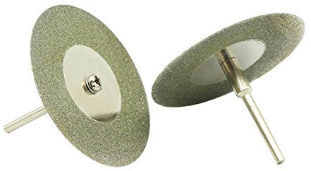 EBILUN 10PCS 50 mm (2) Diamantati Taglio Rotativo Ruote Lame per Sega Dischi per Dremel Mandrel Mini Drill 10 PZ