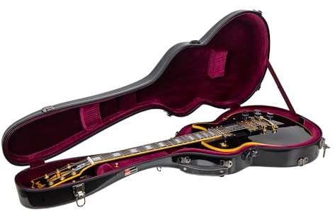 Crossrock CRF1020LBK Hartschalenkoffer für Les Paul Gitarren, Fiberglas, Rucksack-Stil, Schwarz
