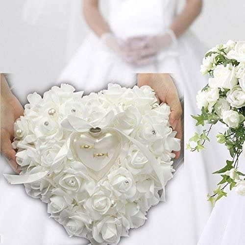 Ring pillow wedding, ring box wedding, pillow for wedding rings heart shape gift ring box for wedding engagement ring
