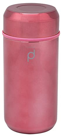 DrinkPod + Vakuum-Isolierflasche, Metallic Roségold, 350 ml