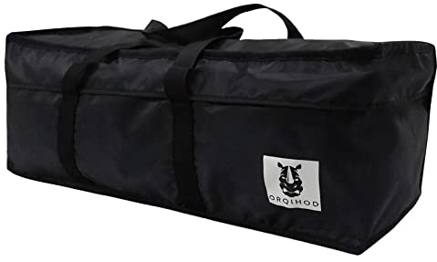 Orqihod Outdoor Cushion Storage Bag Waterproof, Extra Large Bag for Outdoor Cushions 420D Heavy Duty Garden Furniture Cushion Storage Bags with Zipper 127CM, Black