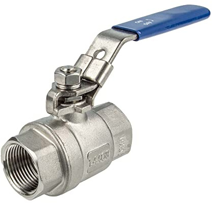 tecuro Edelstahl V4A Kugelhahn, beidseitig IG 3 Zoll (DN 75) PN 63, absperrbar