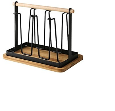 luckxuan Kaffeetassenhalter Becherhalter Einfache Schmiedeeiserei Becher Halter Kitchen Drain Storage Rack Metal Rack Küchenorganisation Group Getränkehalter/Tassenhalter