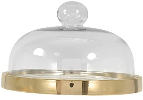 RORPOIR Glass Cover Cake Tray Wedding Party Desserts Display Stand Cheese Plate Lid Holder Cover Dish