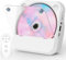 Portable CD Player for Home with Speakers - Lehwey Small CD Player Bluetooth 5.1, Rechargeable CD Music Player with FM Radio, Personal Mini Desktop kpop CD players, Remote, Aux, Anti-skip Protection