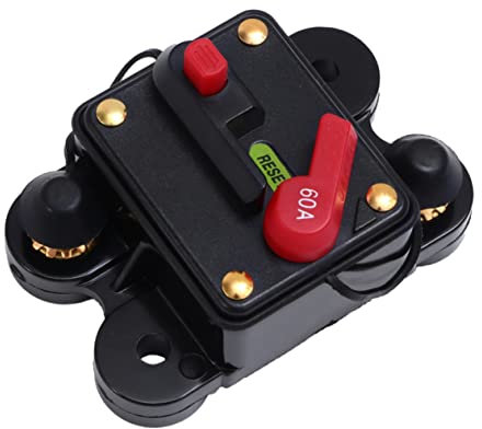 SOLUSTRE Auto Recovery Circuit Breaker for Car Audio Yacht Rv Safety Breaker Fuse Holder Overload Protector
