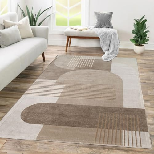 TT Home Vardagsrumsmatta Matsal Kort Lugg Geometrisk Abstrakt Design Bow Stripe Optics Modern Stil, Storlek:240x340 cm