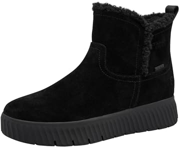 TAMARIS dam Comfort WL Boot Duo-tex snöstövlar, svart, 38 EU, svart, 38 EU