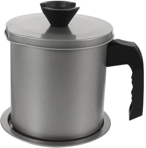 DECHOUS Oil Pot Strainer Oil Can Filter Storage Container for Kitchen Grease Pot Stainless Steel Strainer