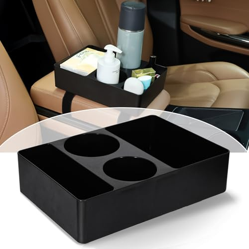 Aufbewahrungsbox für Auto,Aufbewahrungsbox Armlehnenablage Zubehör, Mittelkonsole Armlehne Organizer,Handschuhfach Aufbewahrung Universal Auto Center Console Tray,mit Getränkehalter
