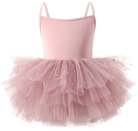 Generico Bambina Tutu Danza Classica Abito Balletto Ragazze Senza Maniche Cotone Leotard Body per Danza tutù da Balletto Leotard Vestito Ginnastica Senza Maniche per Ragazze