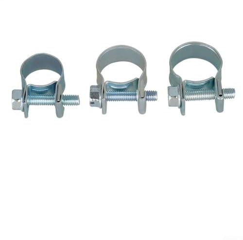 Complete Set of 30 Adjustable Hose Clamps Designed to Securely Connect Fuel Injection Lines in Vehicles