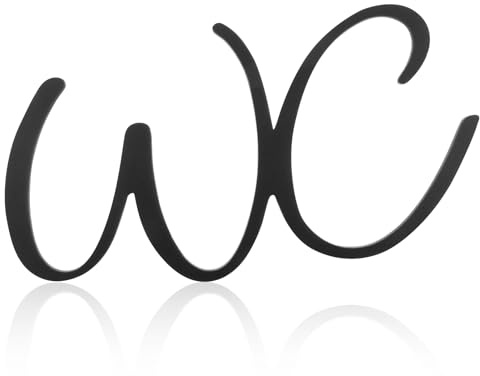 Cartel autoadhesivo para inodoro de invitados, placa para puerta, divertida y autoadhesiva, para interior y exterior, con almohadilla adhesiva para tu puerta, 22,5 x 12 cm