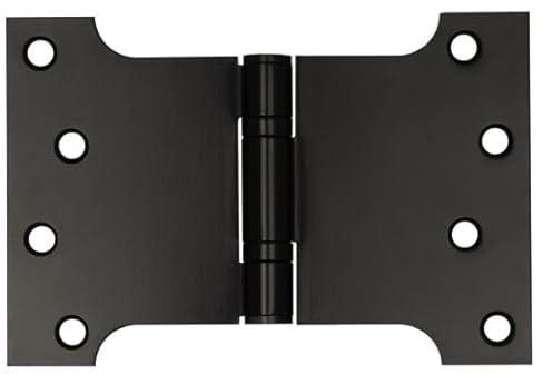 Kooples Hardware Parliament Hinges Ball Bearing Stainless Steel – Wide Throw Door Hinge for Internal & External Use (Black, 102x152x3mm)