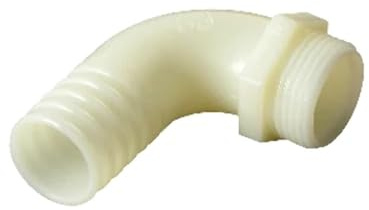 Portagomma gomito e curvo a 90° M in PA 11/2 x40mm per tubi in poliammide