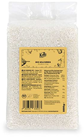 KoRo - Riz rond bio 5 kg - pack valeur Riz gluant à grains ronds issu de l'agriculture biologique à 100% sans additifs