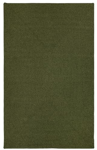 Outdoor & Indoor Teppich - Umkehrbar - Flachgewebe Sisaloptik - Wetterfest - Wohnzimmer Balkon Küche - Handgearbeitet - Modernes Boho Jute Stil - Grün - 80cm x 200cm