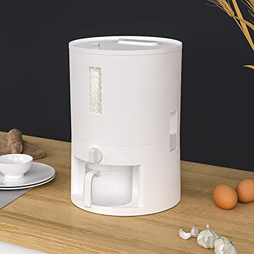 Lilyeriy Distributore di riso da 6/10 kg, contenitore per riso, per cucina, dispenser per cereali, riso giallo, fagioli rossi (6 kg)