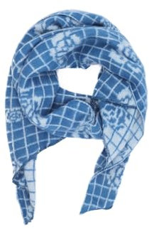 QUEEN HELENA Warmer Karierter Winterschal für Damen SC208 hellblau, Einheitsgröße