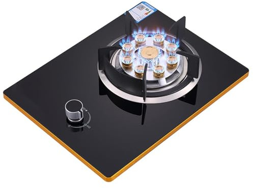 Portatile Stufa Gas - Vetro Temperato Da Incasso Fornelli A Gas, Piano Cottura A Gas Per Cucina Domestica Facile Da Pulire, La Termocoppia Protegge Il Fornello, Fornello Con Fiamma Regolabile ( Size :
