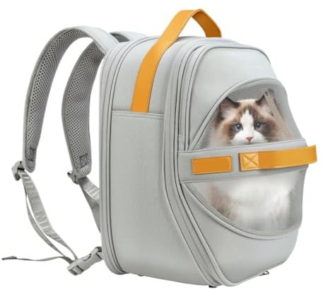 Transportbox Katze Transporttasche Katze Haustiertrage-Rucksack, Atmungsaktives Mesh, Weiche Katzentrage Für Kleine Hunde Und Katzen, Reisen, Outdoor-Tragetasche Katzen Transportbox Katzenbox