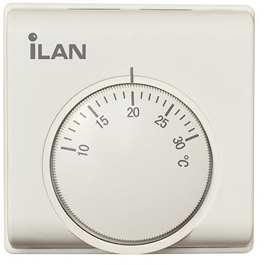 iLAN Home T6360 Standard Room Thermostat, Mechanical Analog Thermostat, 230/240V or low-voltage