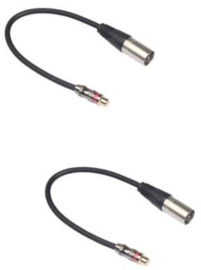 TOYANDONA 2stücke Female Zu Xlr Male Adapter Audio Verbindungskabel Für Lautsprecher Verstärker Langlebig Für Professionelle Audio Videoanwendungen Geringer Verlust Übertragung