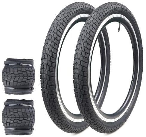 MEGHNA Bike Tyre 20x2.125 Inch 57-406 Foldable Cycle Tyre for Mountain Bike/Scooter/Hybrid Bike Bicycle