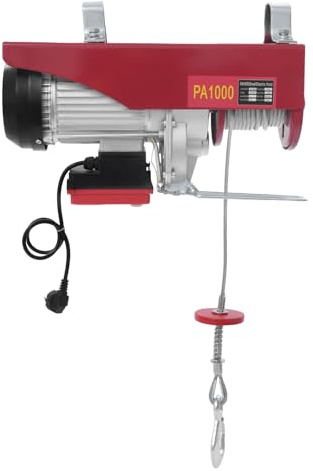 WooDerson Sollevamento elettrico, 220 V 12 m, verricello elettrico con telecomando, velocità di sollevamento 10 m/min (1000 W, 1000 kg/2204,62 lbs)