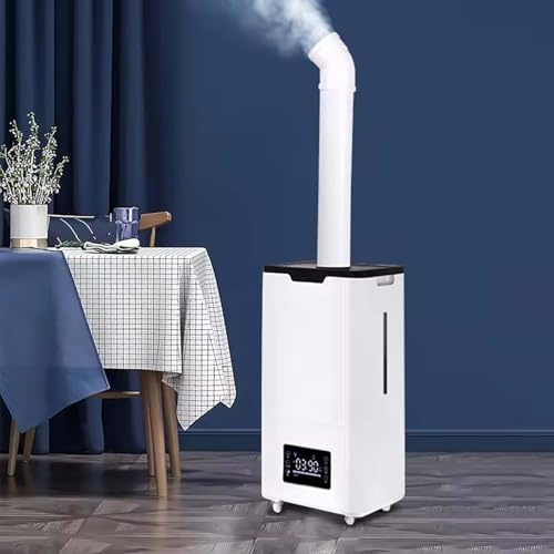 100w Industrial Humidifier 1800ml/h Commercial Humidifier, Applicable Up To 120m² Quiet Humidifiers, 3 Speed Ultrasonic Cool Mist Humidifier For Large Home Bedroom Room A, Intelligent Models